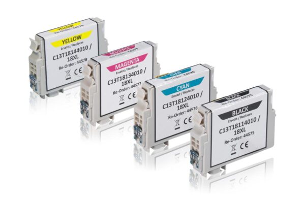 Multipack kompatibel zu Epson C13T18164010 / 18XL enthält 4x Tintenpatrone