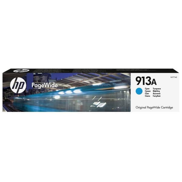 Original HP F6T77AE / 913A Tintenpatrone cyan