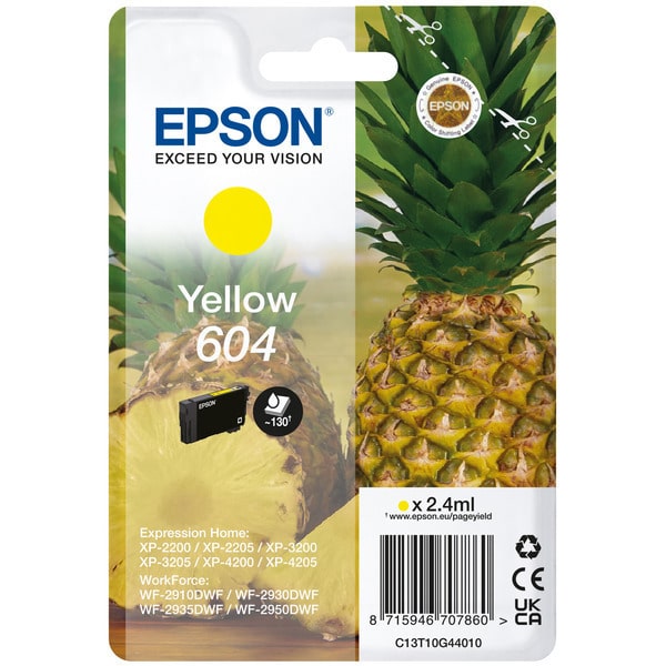 Original Epson C13T10G44020 / 604 Tintenpatrone gelb
