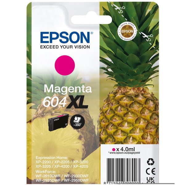 Original Epson C13T10H34020 / 604XL Tintenpatrone magenta