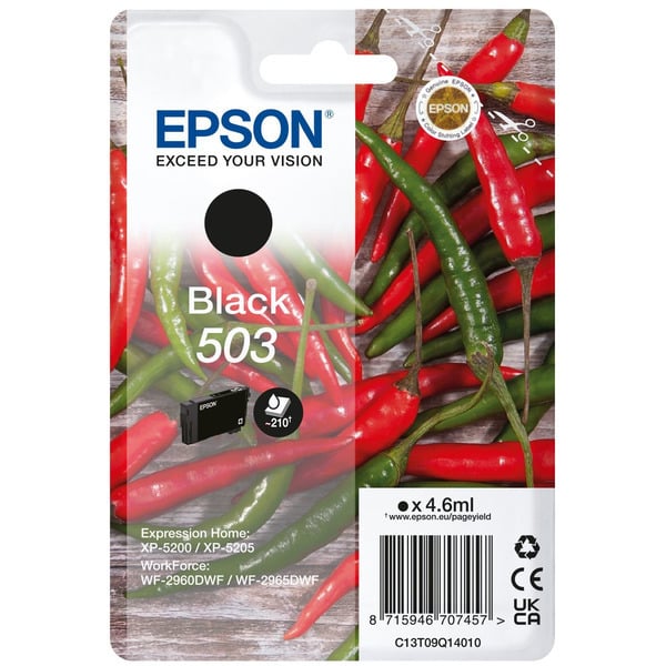 Original Epson C13T09Q14020 / 503 Tintenpatrone schwarz