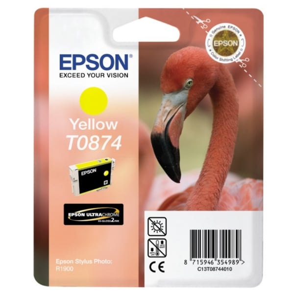 Original Epson C13T08744010 / T0874 Tintenpatrone gelb