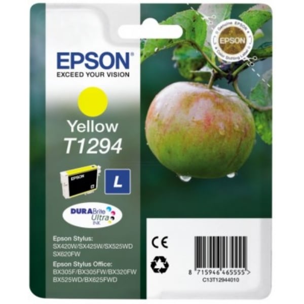 Original Epson C13T12944022 / T1294 Tintenpatrone gelb