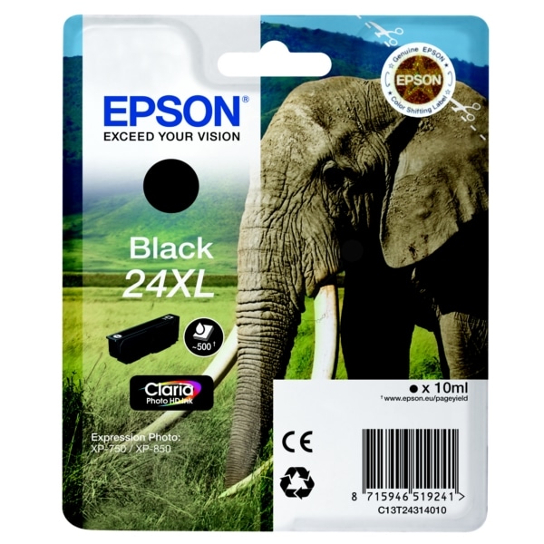 Original Epson C13T24314022 / 24XL Tintenpatrone schwarz