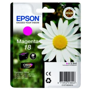 Original Epson C13T18034022 / 18 Tintenpatrone magenta