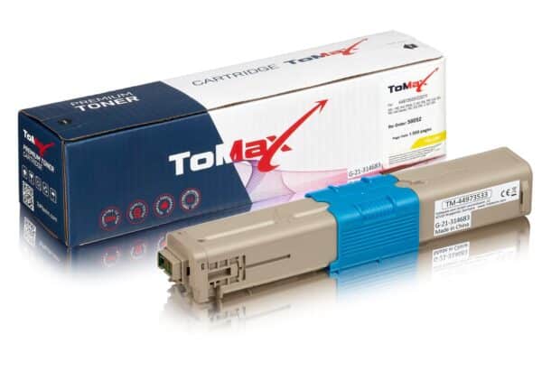 ToMax Premium kompatibel zu  OKI 44973533 / C301 Toner Gelb