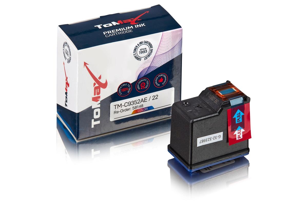 ToMax Premium kompatibel zu  HP C9352AE / 22 Druckkopfpatrone Color