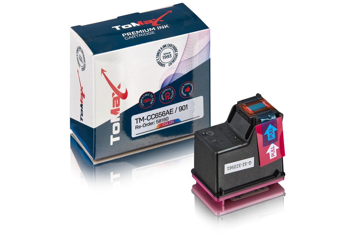 ToMax Premium kompatibel zu  HP CC656AE / 901 Tintenpatrone Color