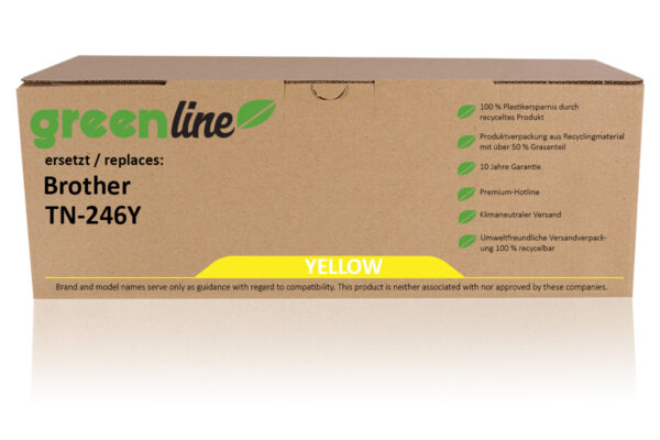 greenline kompatibel zu  Brother TN-246 Y Tonerkartusche
