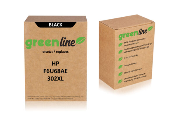greenline kompatibel zu  HP F6U68AE / 302XL Druckkopfpatrone