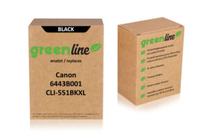 greenline kompatibel zu  Canon 6443 B 001 / CLI-551 BKXL Tintenpatrone