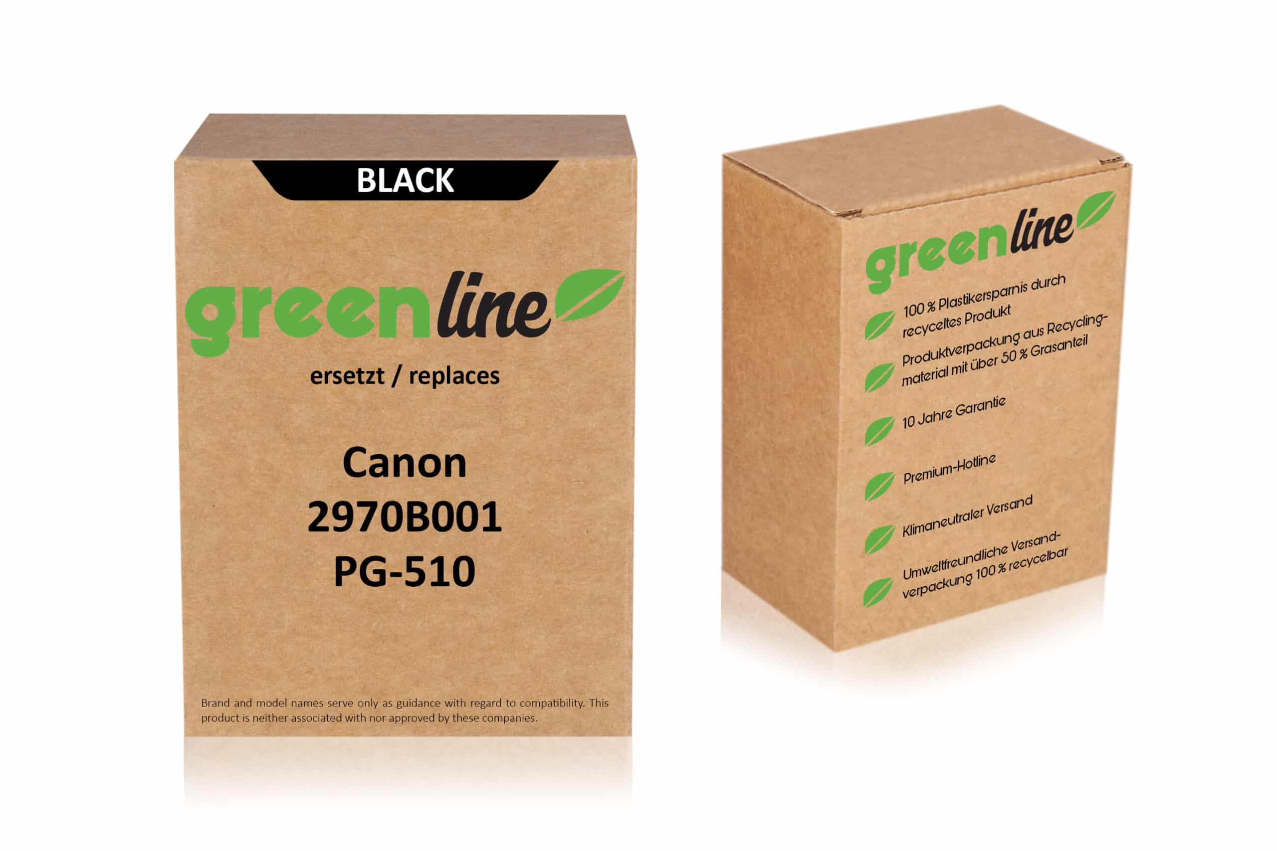 greenline kompatibel zu  Canon 2970 B 001 / PG-510 XL Druckkopfpatrone