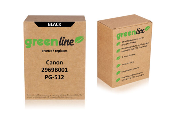 greenline kompatibel zu  Canon 2969 B 001 / PG-512 Druckkopfpatrone