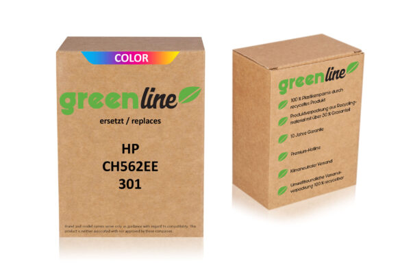 greenline kompatibel zu  HP CH 562 EE / 301 XL Druckkopfpatrone