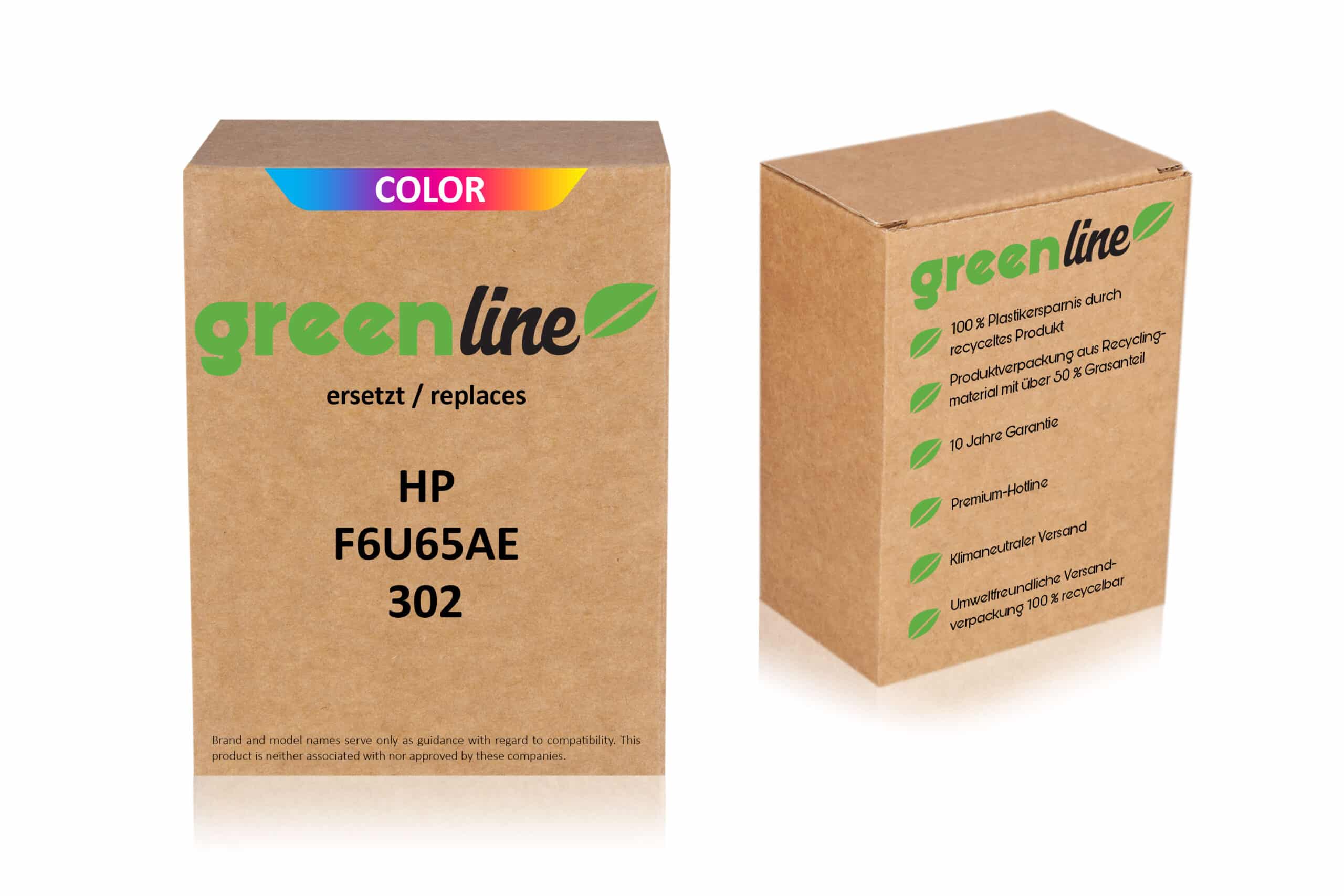 greenline kompatibel zu  HP F6U65AE / 302 XL Druckkopfpatrone