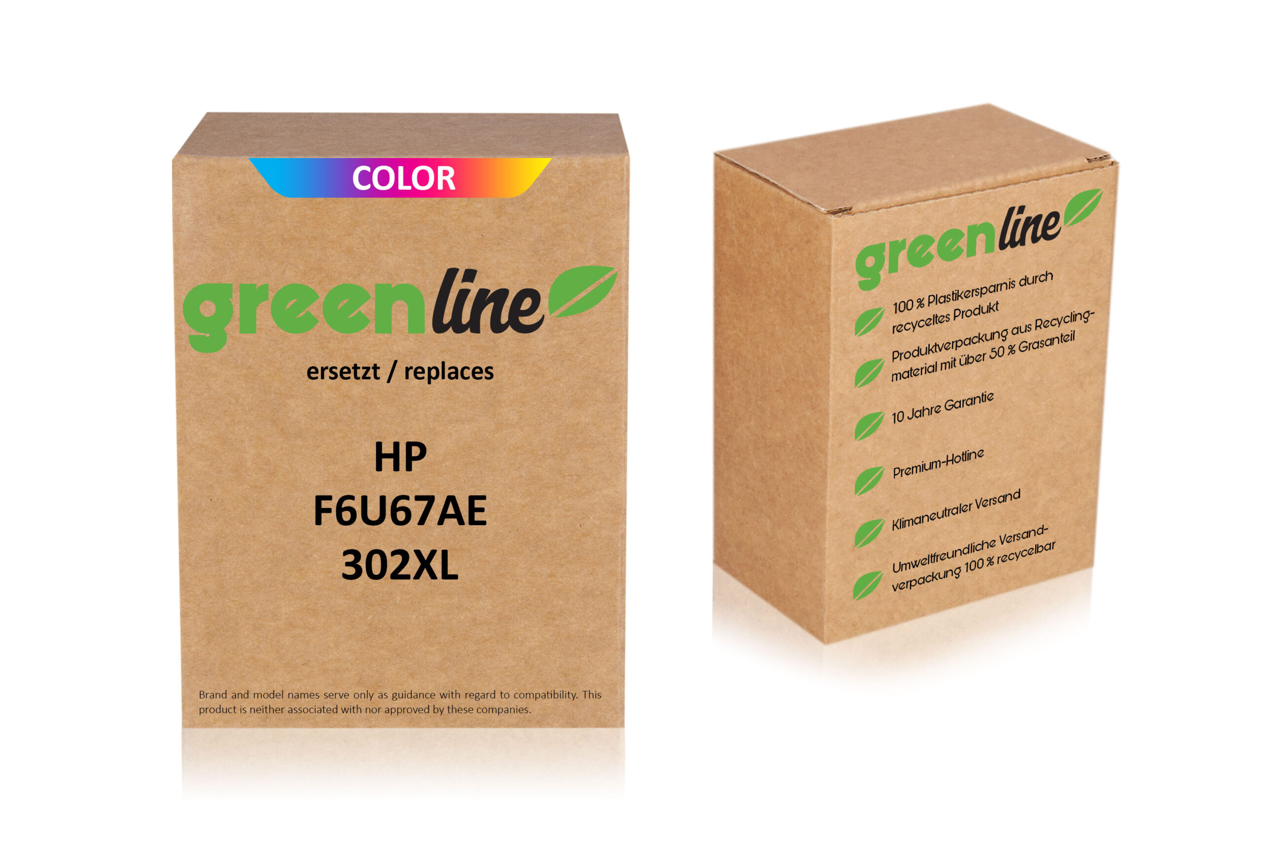 greenline kompatibel zu  HP F6U67AE / 302XL Druckkopfpatrone