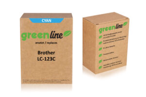 greenline kompatibel zu  Brother LC-123 C XL Tintenpatrone