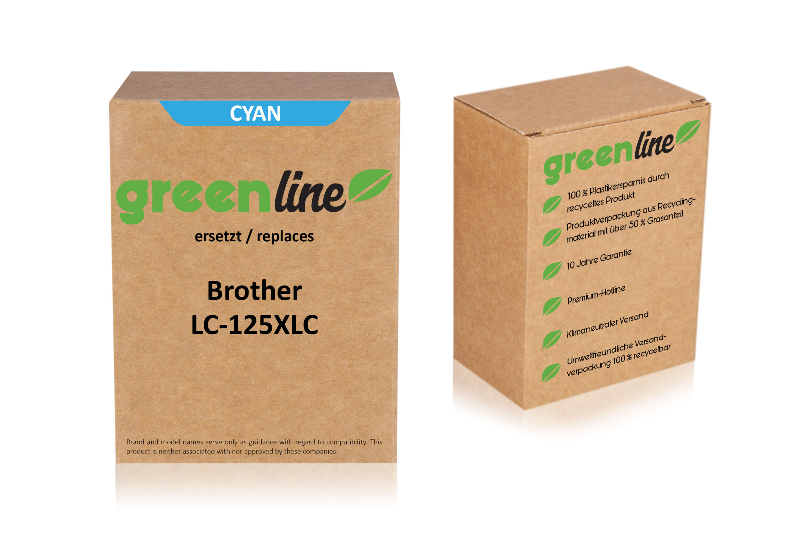 greenline kompatibel zu  Brother LC-125 XL C Tintenpatrone
