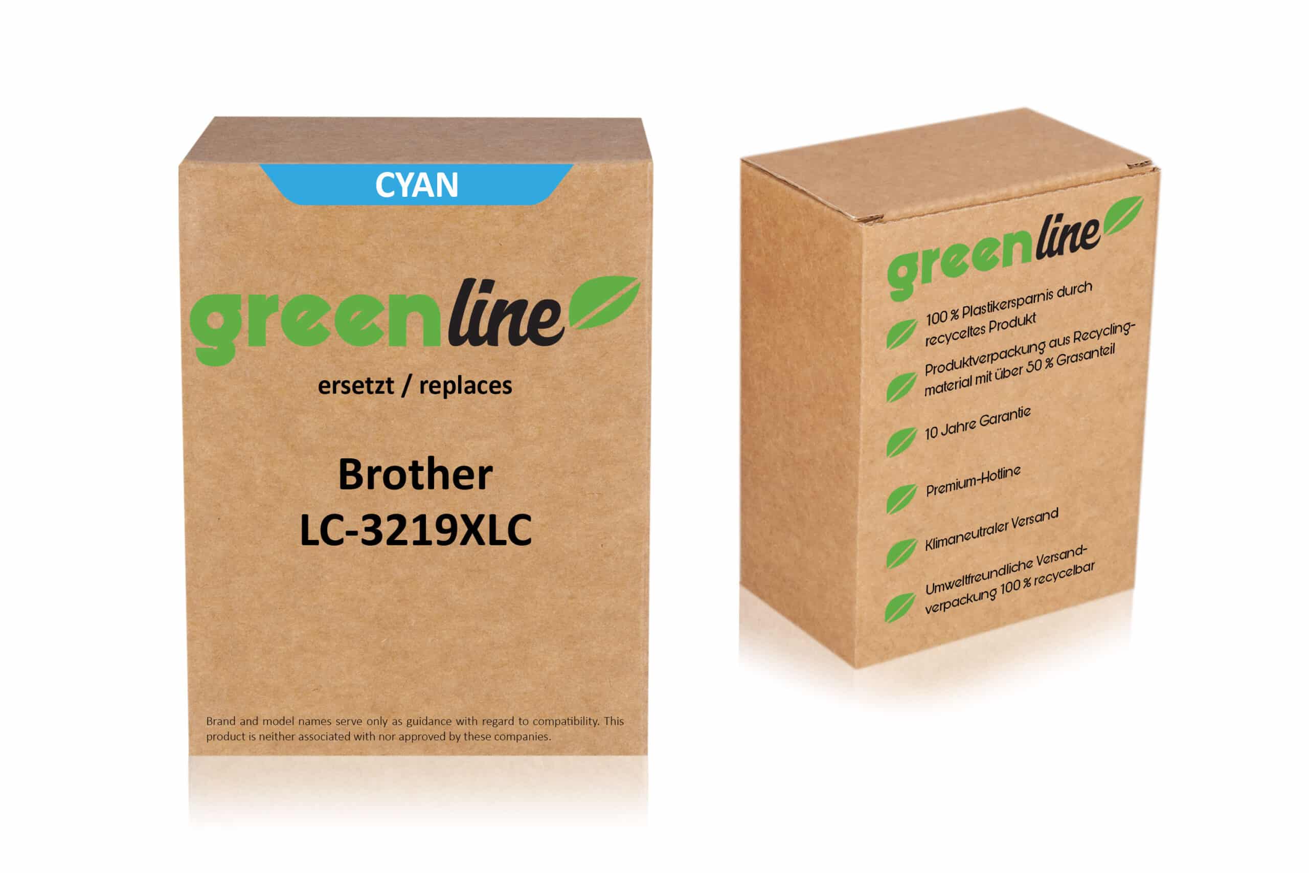greenline kompatibel zu  Brother LC-3219 XL C Tintenpatrone
