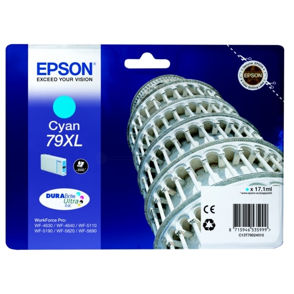 Original Epson C13T79024010 / 79XL Tintenpatrone cyan