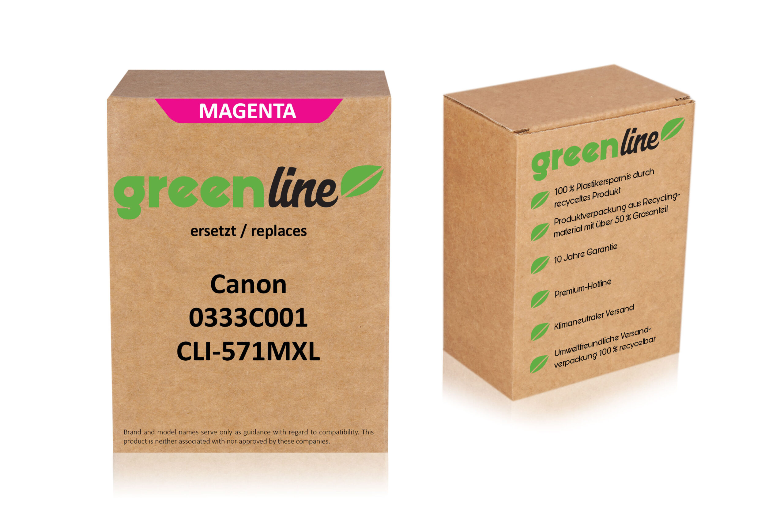 greenline kompatibel zu  Canon 0333 C 001 / CLI-571 MXL Tintenpatrone