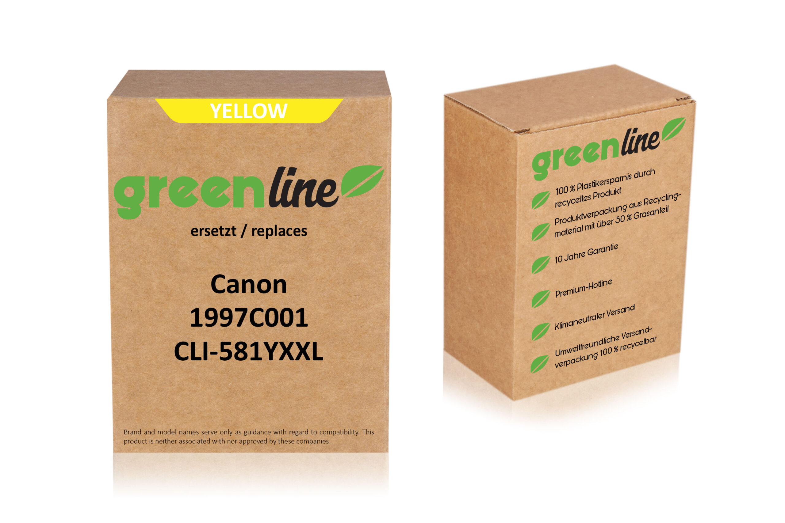greenline kompatibel zu  Canon 1997 C 001 / CLI-581 YXXL Tintenpatrone
