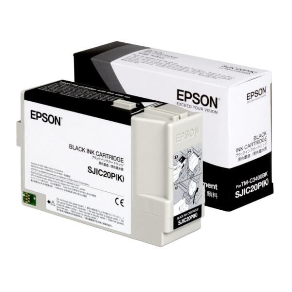 Original Epson C33S020490 / SJIC20P(K) Tintenpatrone schwarz