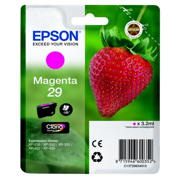 Original Epson C13T29834022 / 29 Tintenpatrone magenta
