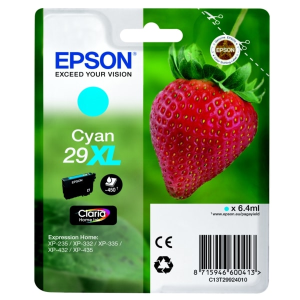 Original Epson C13T29924012 / 29XL Tintenpatrone cyan