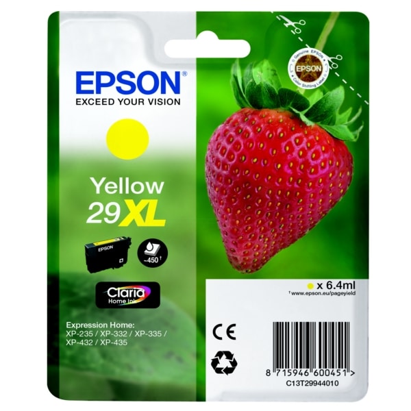 Original Epson C13T29944012 / 29XL Tintenpatrone gelb