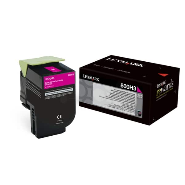 Original Lexmark 80C0H30 / 800H3 Toner magenta