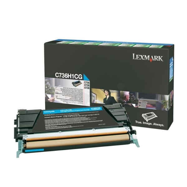 Original Lexmark C736H1CG Toner cyan