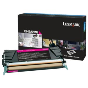 Original Lexmark X746A2MG Toner magenta