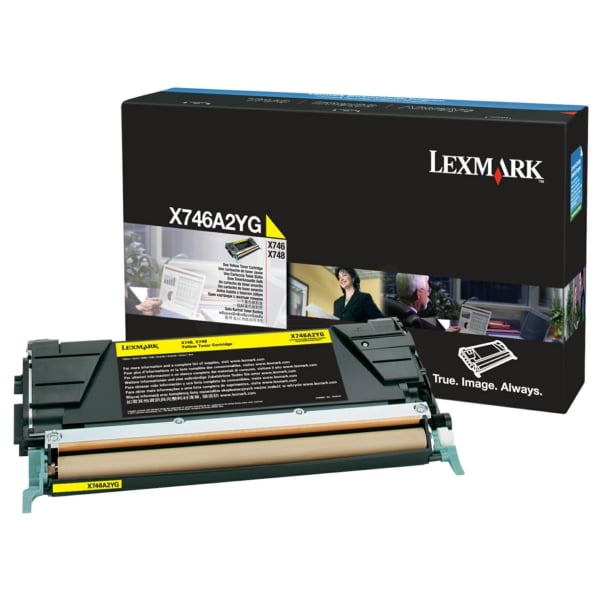 Original Lexmark X746A2YG Toner gelb