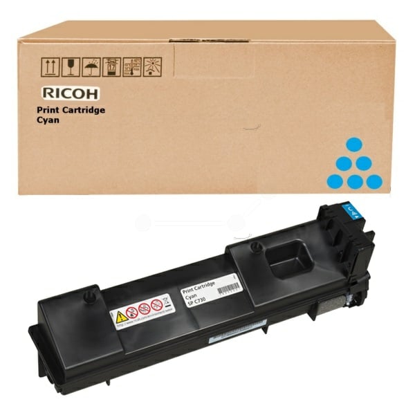 Original Ricoh 407136 / TYPESPC730 Toner cyan