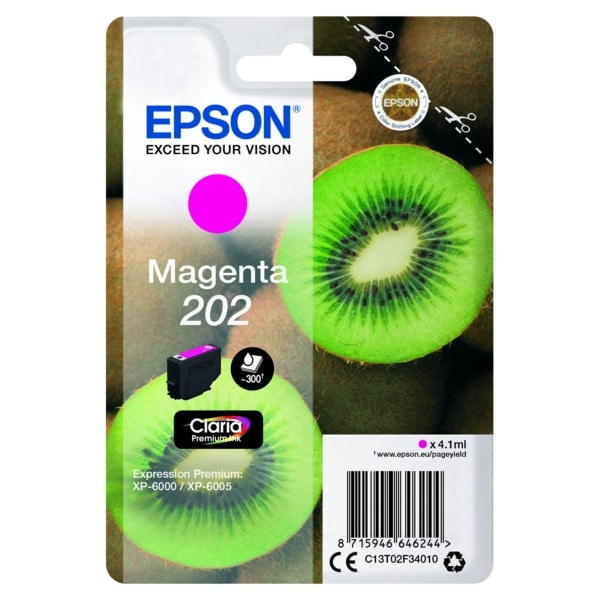Original Epson C13T02F34010 / 202 Tintenpatrone magenta