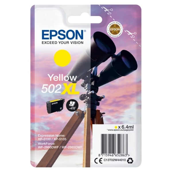 Original Epson C13T02W44020 / 502XL Tintenpatrone gelb