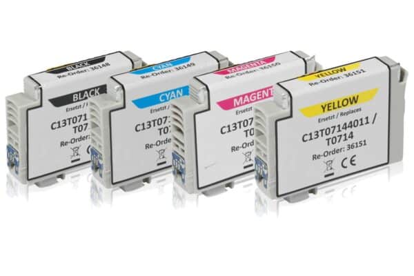 Multipack kompatibel zu Epson C13T07154010 enthält 4x Tintenpatrone