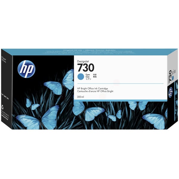 Original HP P2V68A / 730 Tintenpatrone cyan