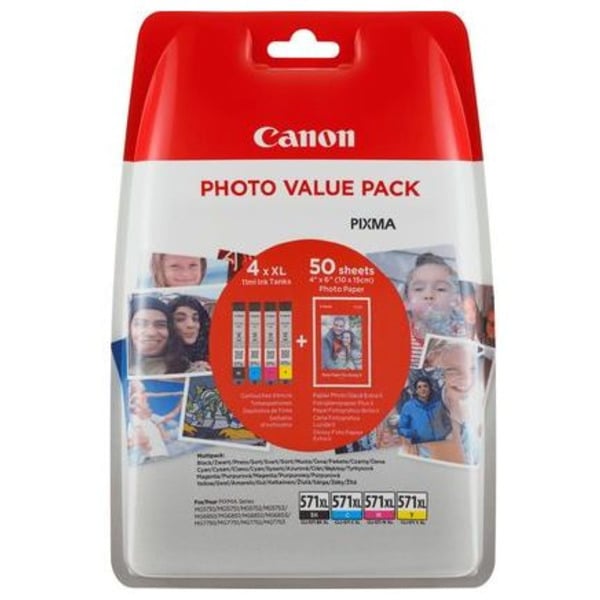 Original Canon 0332C005 / CLI571XL Tintenpatrone MultiPack